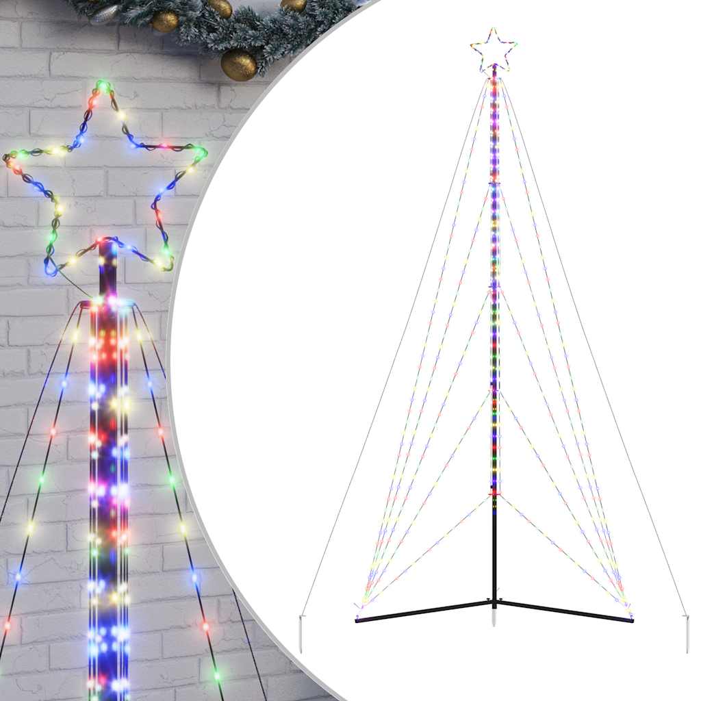 Vidaxl LED Arbre de Noël 615 LEDS coloré 404,5 cm