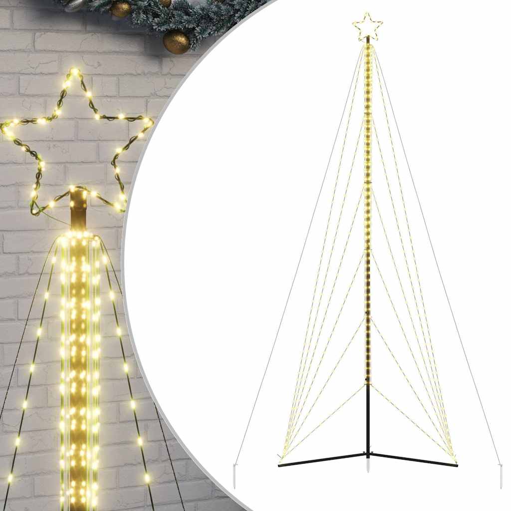 Vidaxl LED Arbre de Noël 861 LEDS blanc chaud 478 cm