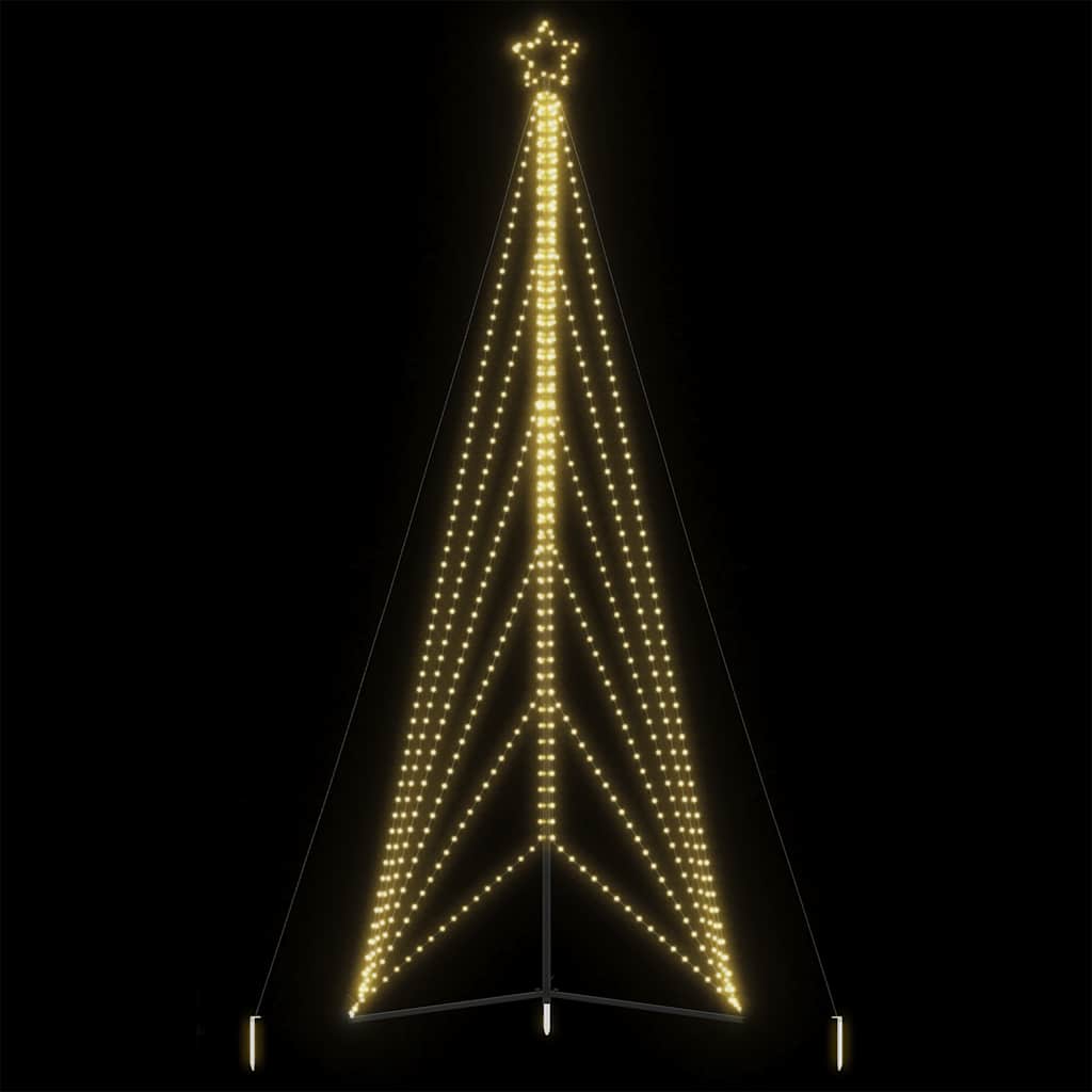 Vidaxl LED Arbre de Noël 861 LEDS blanc chaud 478 cm