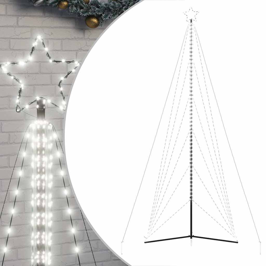 Vidaxl LED Arbre de Noël 861 LEDS Cold White 478 cm