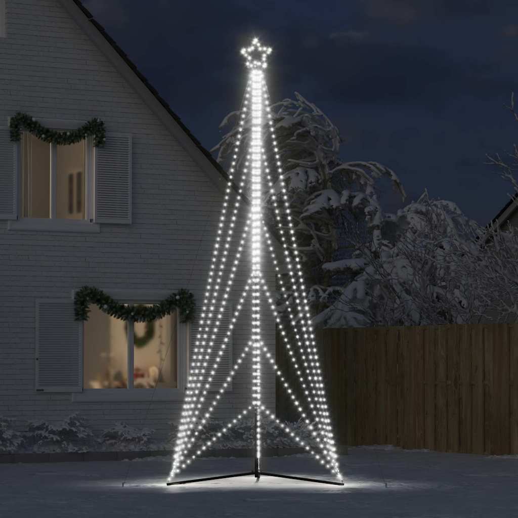 Vidaxl LED Arbre de Noël 861 LEDS Cold White 478 cm