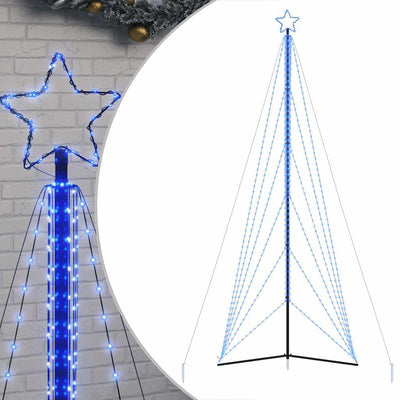 Vidaxl LED Arbre de Noël 861 LEDS 478 cm bleu