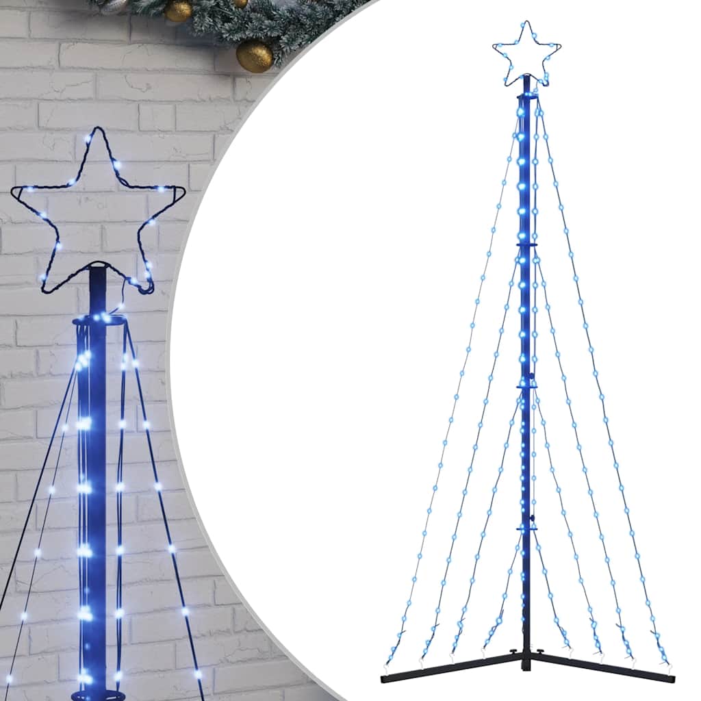 Vidaxl LED Arbre de Noël 339 LED 187 cm bleu