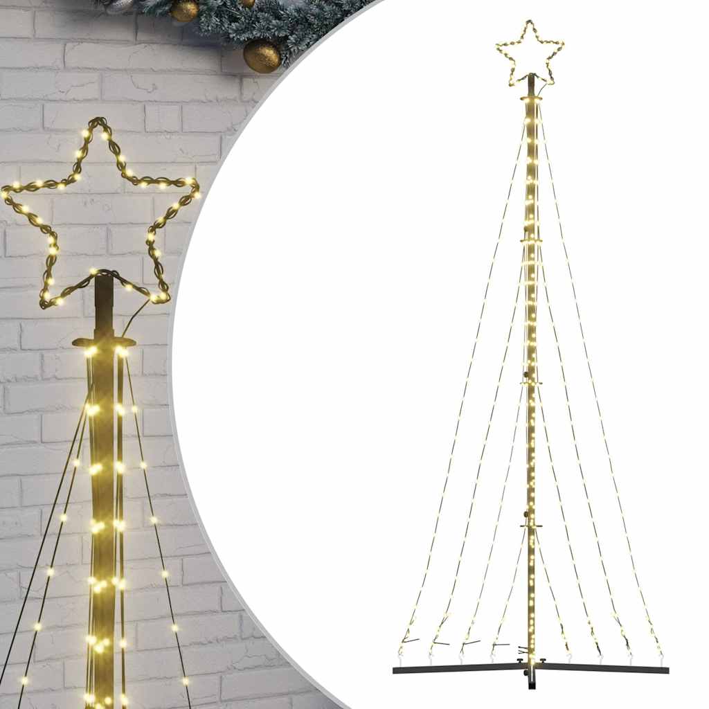 Vidaxl LED Arbre de Noël 447 LEDS blanc chaud 249 cm