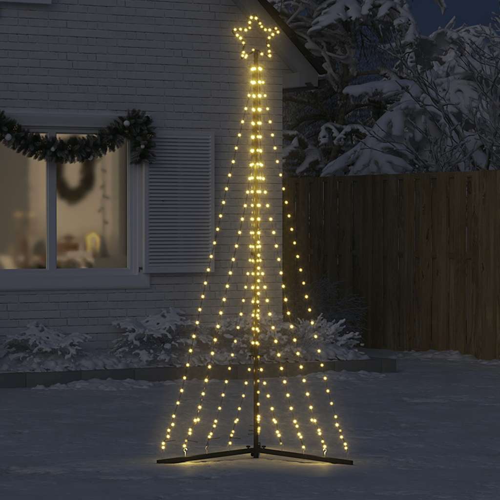 Vidaxl LED Arbre de Noël 447 LEDS blanc chaud 249 cm
