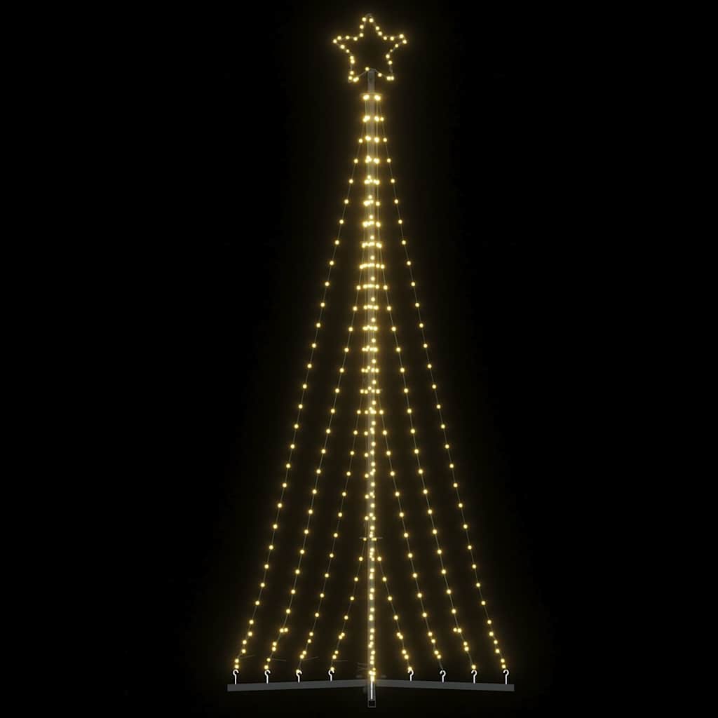 Vidaxl LED Arbre de Noël 447 LEDS blanc chaud 249 cm