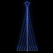 Vidaxl LED Arbre de Noël 447 LEDS 249 cm bleu - afbeelding 1