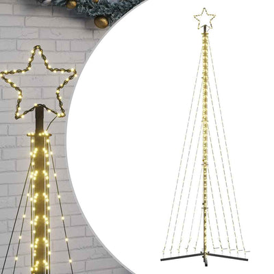 Vidaxl LED Arbre de Noël 495 LEDS blanc chaud 300,5 cm