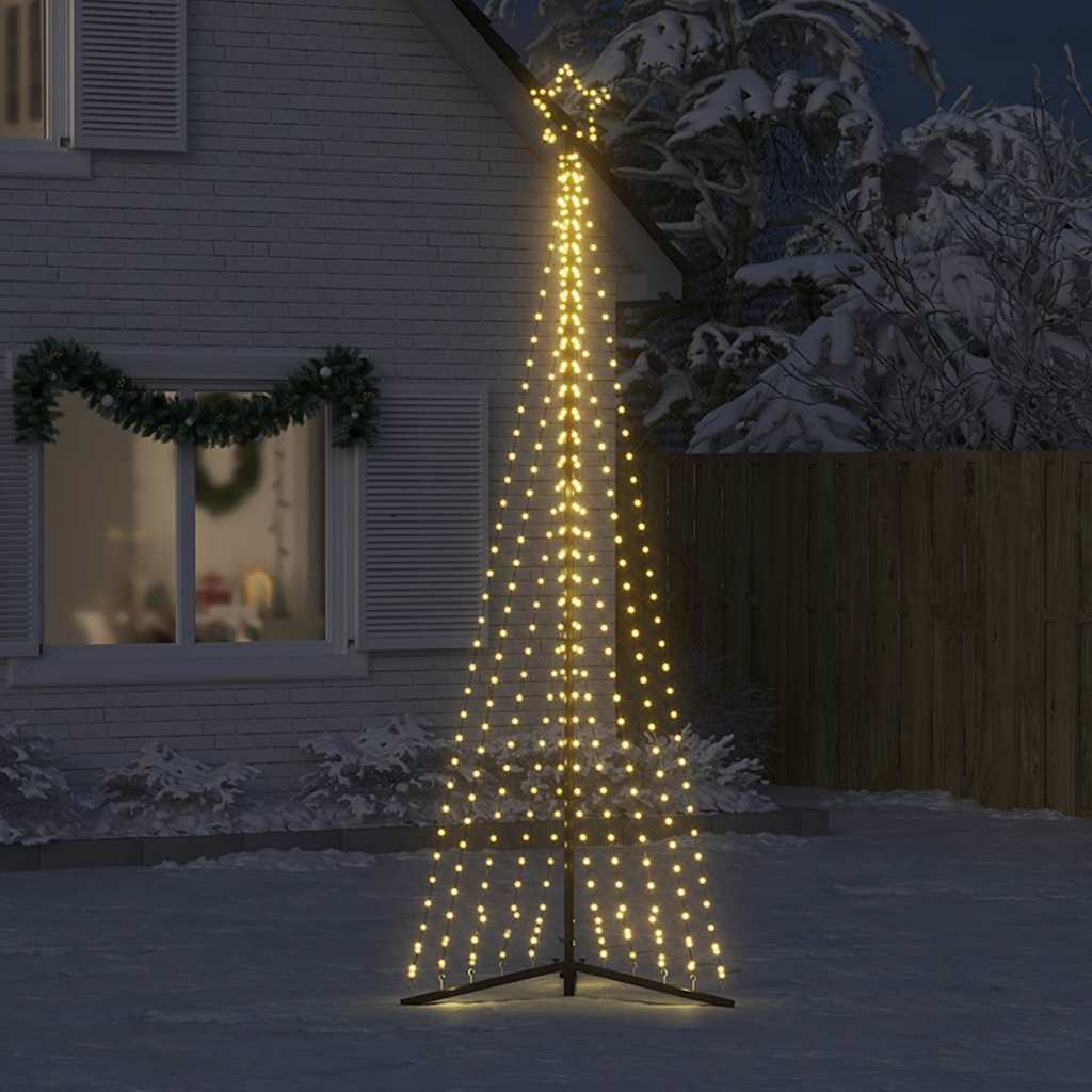 Vidaxl LED Arbre de Noël 495 LEDS blanc chaud 300,5 cm