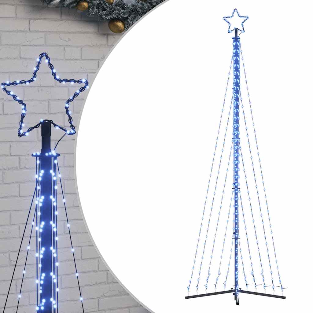 Vidaxl LED Arbre de Noël 495 LEDS 300,5 cm bleu