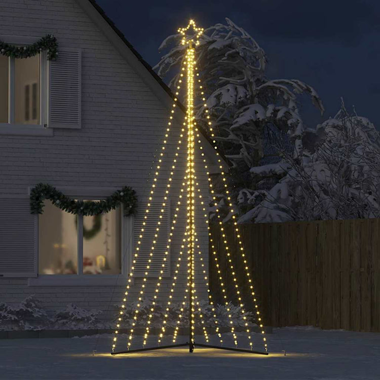 Vidaxl LED Arbre de Noël 570 LEDS blanc chaud 399 cm
