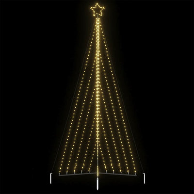 Vidaxl LED Arbre de Noël 570 LEDS blanc chaud 399 cm