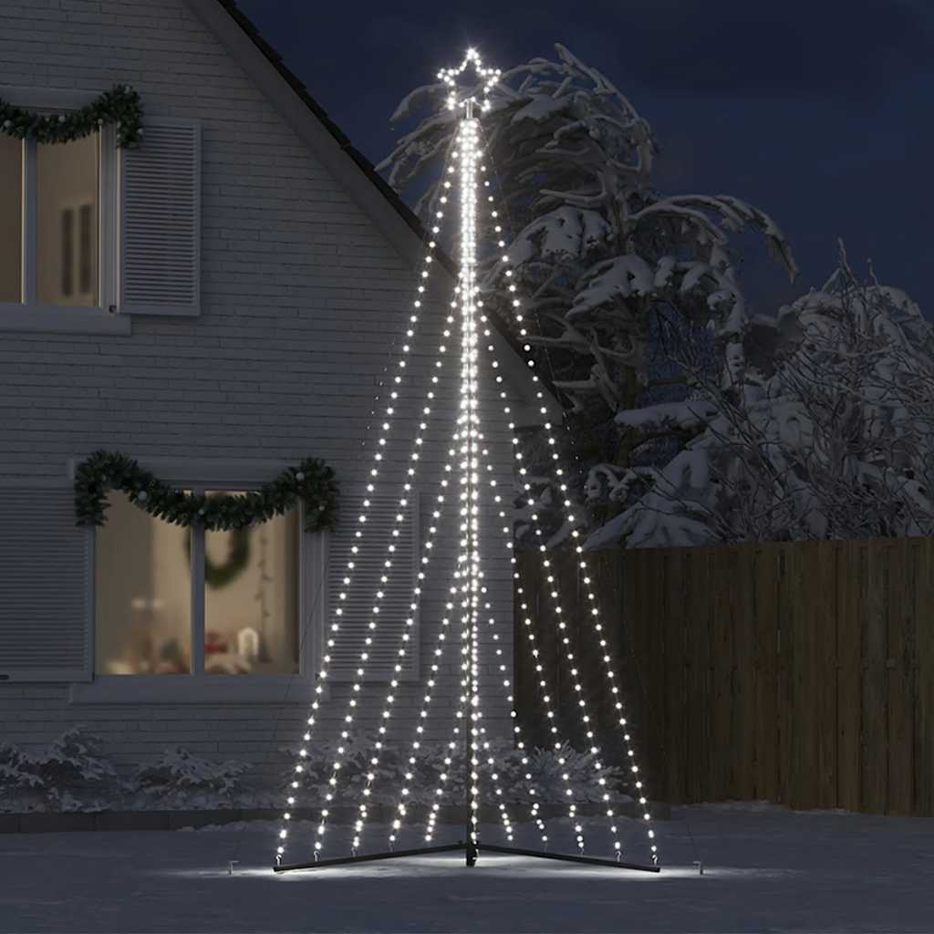 Vidaxl LED Arbre de Noël 570 LEDS Cold White 399 cm