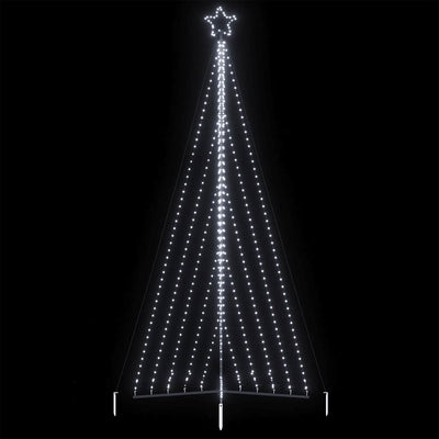 Vidaxl LED Arbre de Noël 570 LEDS Cold White 399 cm