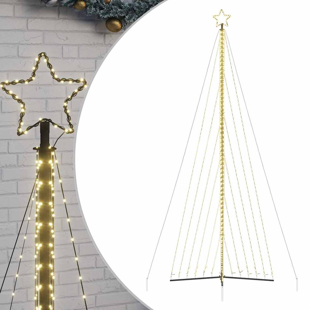 Vidaxl LED Arbre de Noël 789 LEDS blanc chaud 476 cm