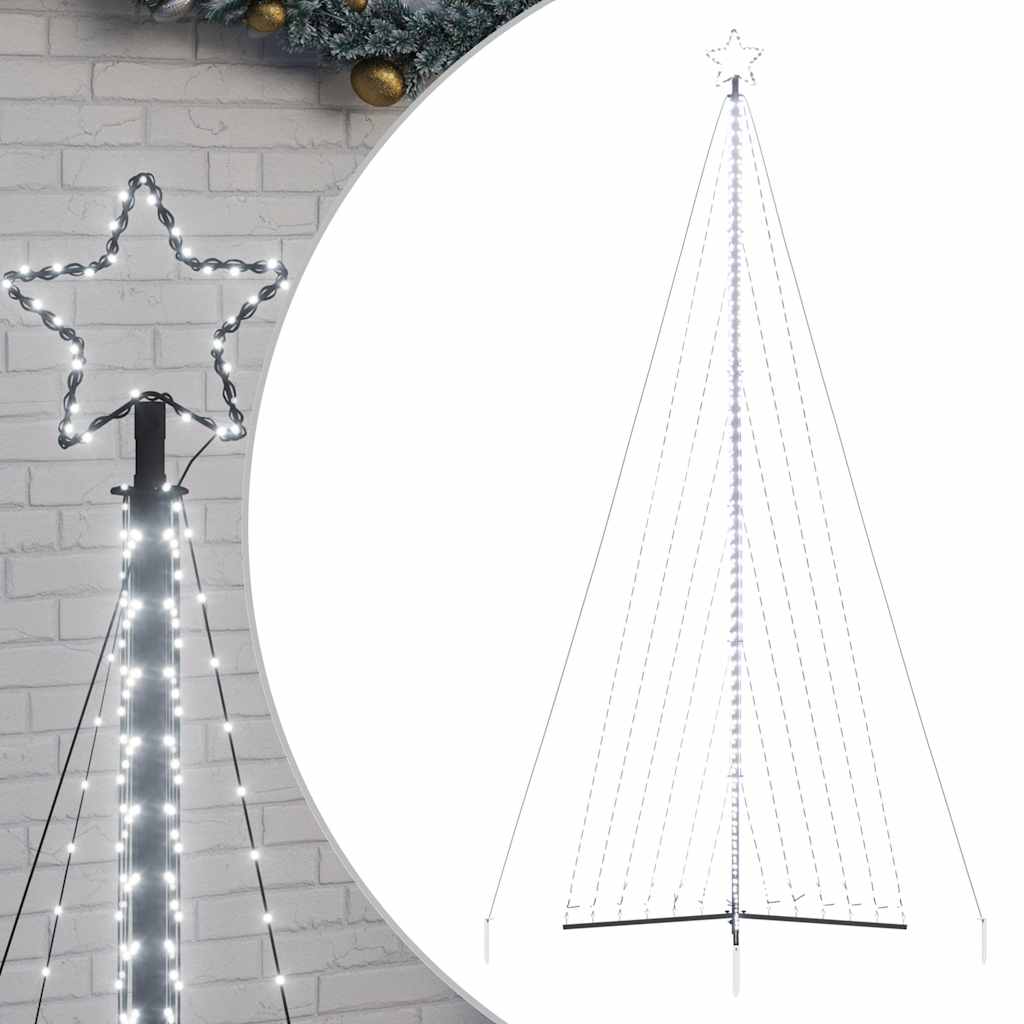 Vidaxl LED Arbre de Noël 789 LEDS Cold White 476 cm