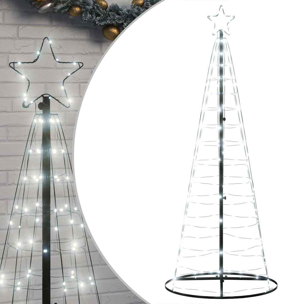 Vidaxl LED Arbre de Noël 200 LEDS blanc froid 182 cm