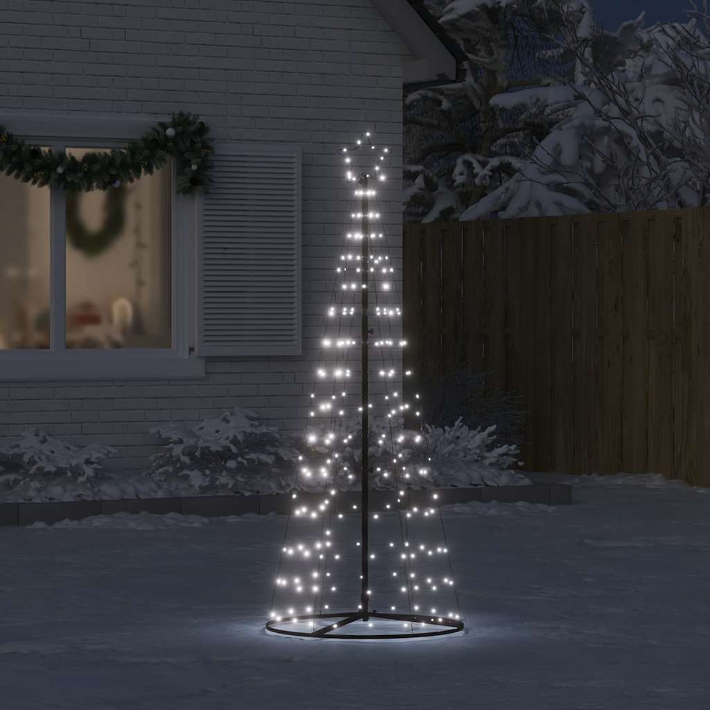 Vidaxl LED Arbre de Noël 200 LEDS blanc froid 182 cm