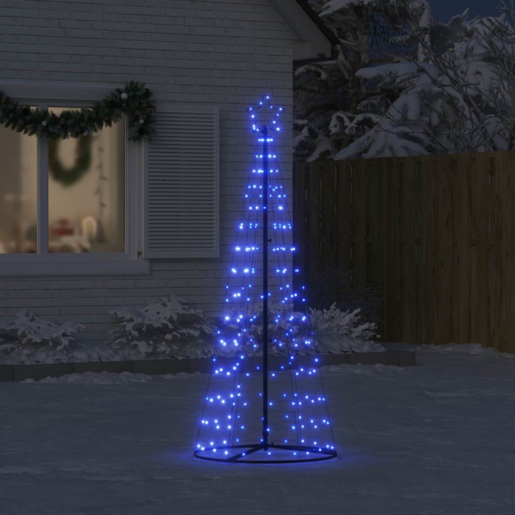 Vidaxl LED Arbre de Noël 200 LEDS 182 cm bleu