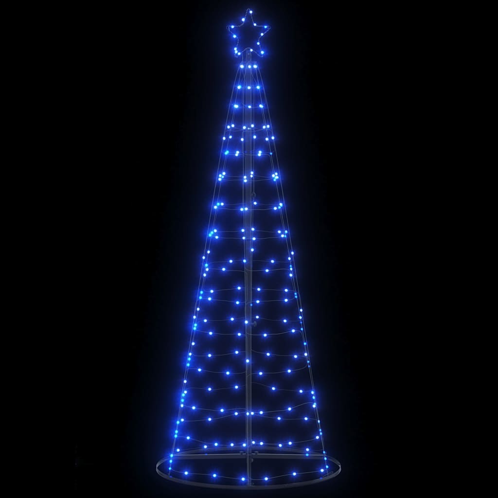 Vidaxl LED Arbre de Noël 200 LEDS 182 cm bleu