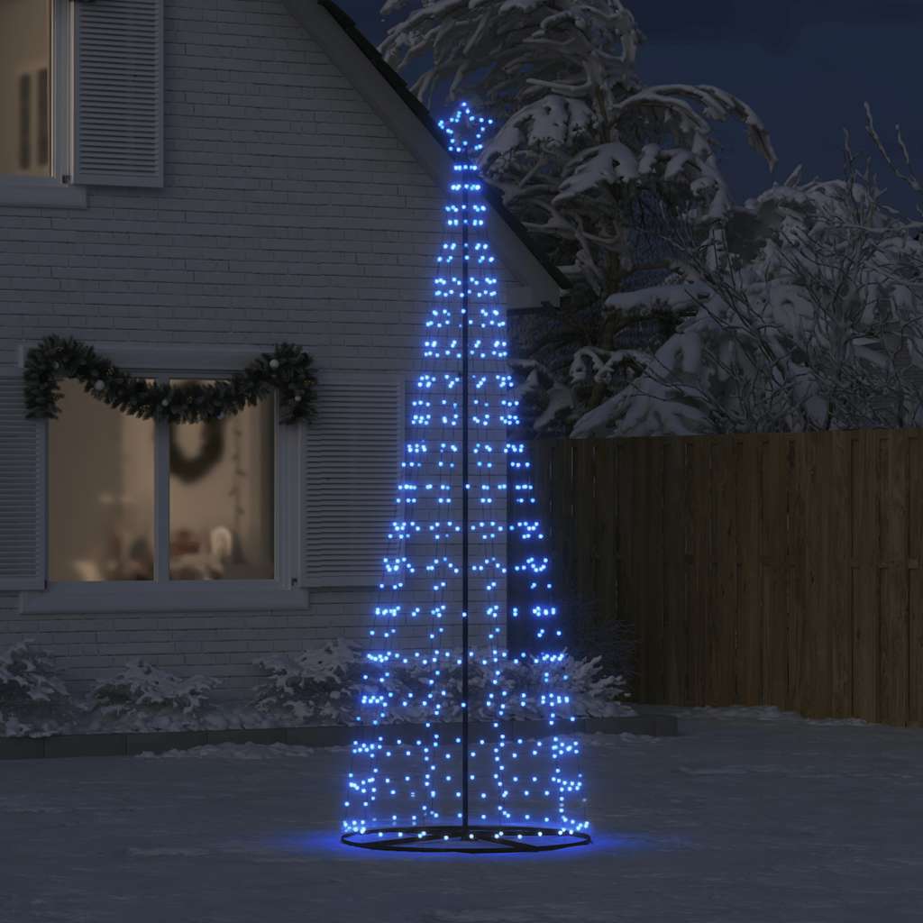 Vidaxl LED Arbre de Noël 550 LEDS 304 cm bleu