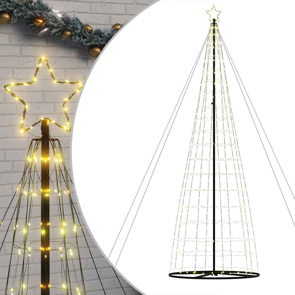 Vidaxl LED Arbre de Noël 1534 LEDS blanc chaud 503 cm