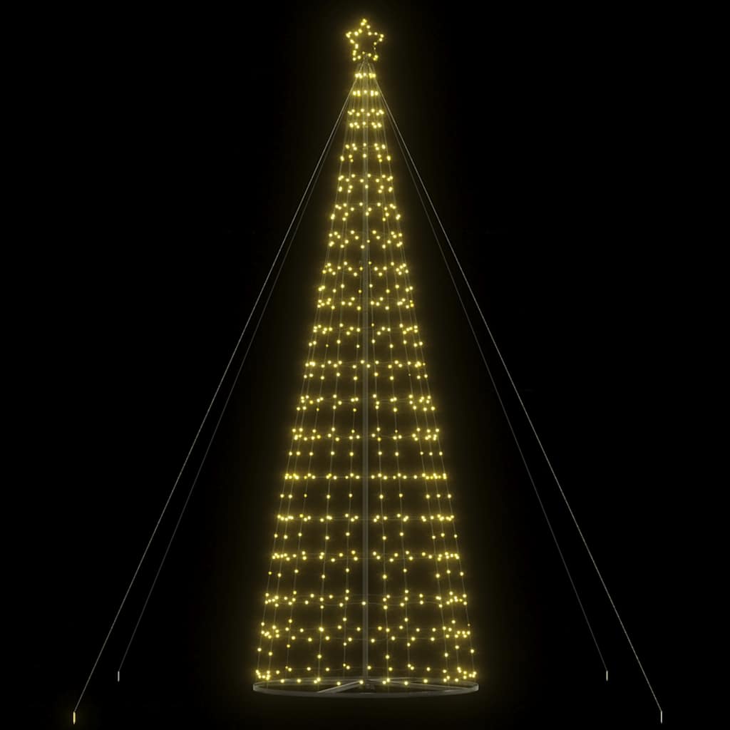 Vidaxl LED Arbre de Noël 1534 LEDS blanc chaud 503 cm