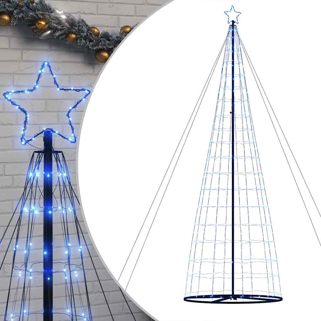 Vidaxl LED Arbre de Noël 1534 LEDS 503 cm bleu