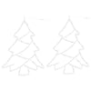 Vidaxl Christmas Lighting Christmas Silhouette 2 St 50 LEDS WHITE CHAUD