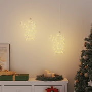 Vidaxl Lumières de Noël Silhouette du Père Noël 2 ST 35 LEDS blanc chaud - afbeelding 3