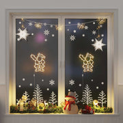 Vidaxl Lumières de Noël Silhouette du Père Noël 2 ST 35 LEDS blanc chaud - afbeelding 1