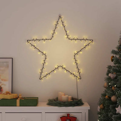 Vidaxl Christmas Lighting Star Silhouette 115 LEDS WHITE CHAUD