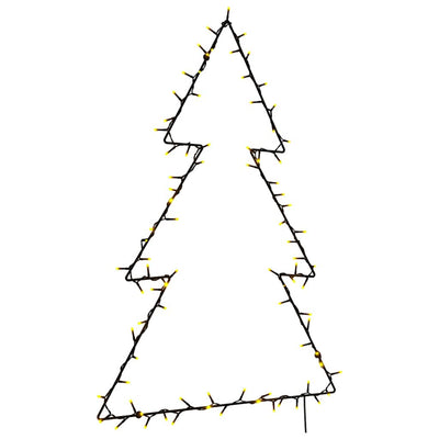 Vidaxl Christmas Lighting Christmas Silhouette 115 LEDS WHITE CHAUD