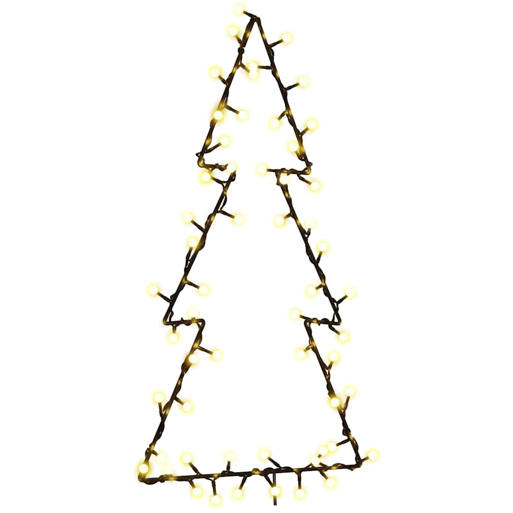 Vidaxl Christmas Lighting Christmas Silhouette 80 LEDS WHITE CHAUD