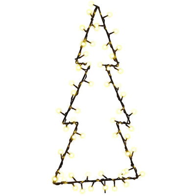 Vidaxl Christmas Lighting Christmas Silhouette 80 LEDS WHITE CHAUD