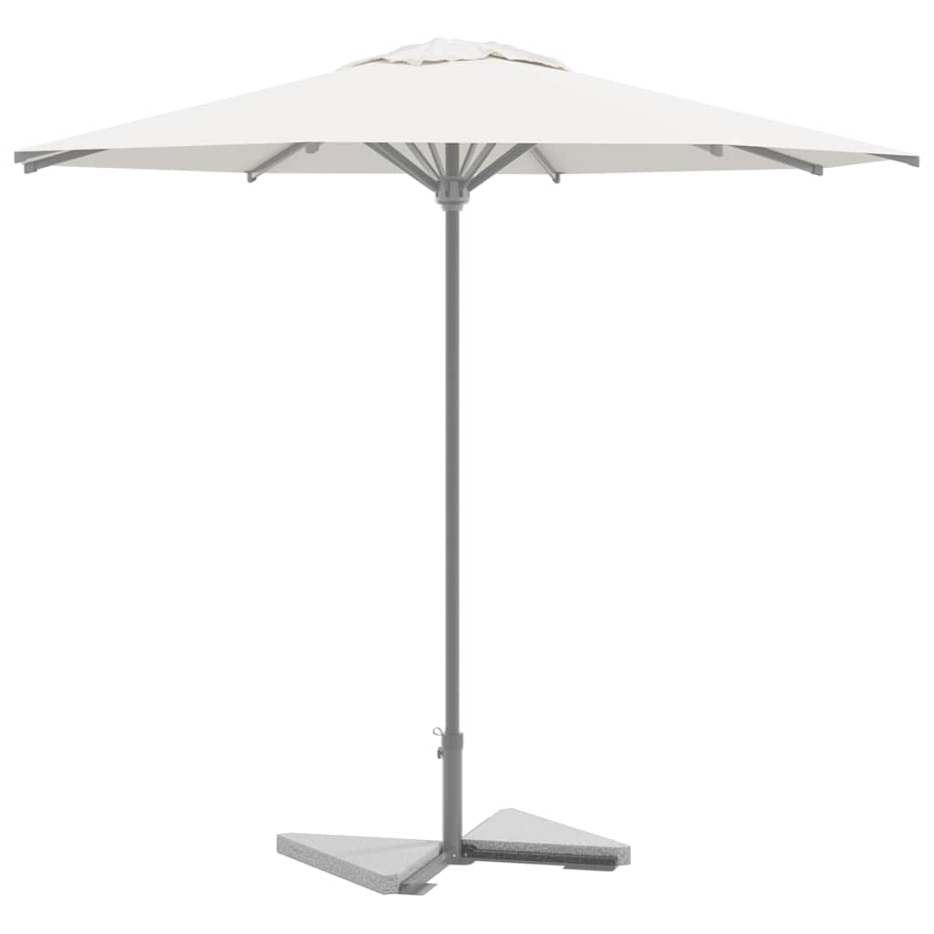 Vidaxl Parasol Football Plates 2 St triangulaire 14 kg Granite Gray