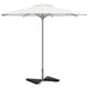 Vidaxl Parasol Football Plates 2 St triangulaire 14 kg de granit noir