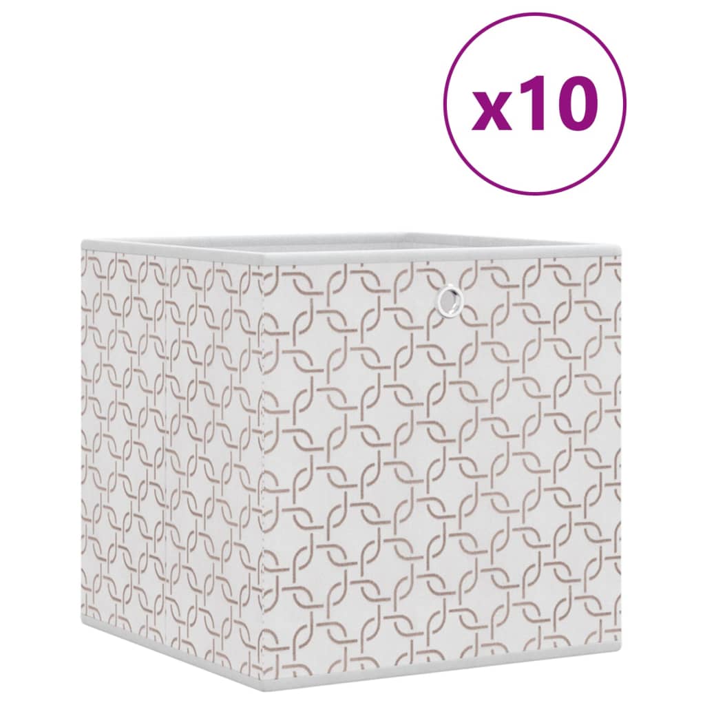 Boîtes de rangement Vidaxl 10 PC