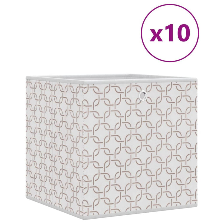 Boîtes de rangement Vidaxl 10 PC