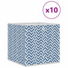 Boîtes de rangement vidaxl 10 pcs pliables 32x32x32 cm en tissu non connecté