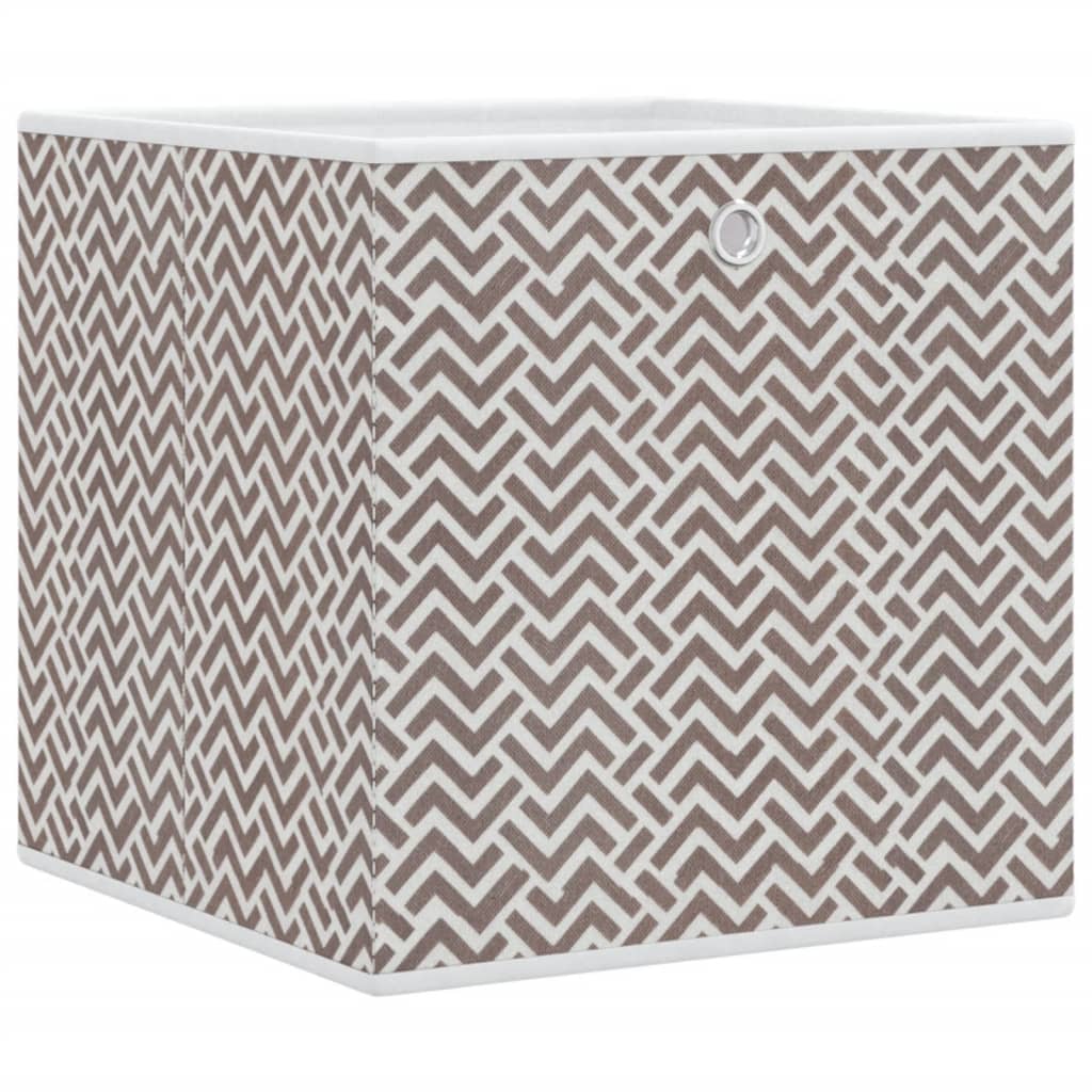 Boîtes de rangement Vidaxl 4 PCS pliables 32x32x32 cm incertain Brown