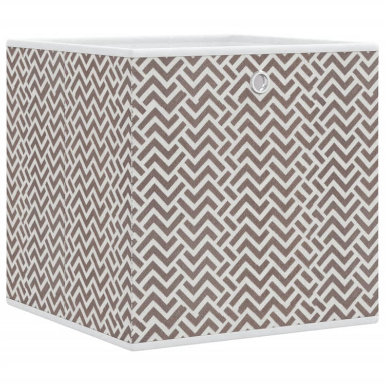 Boîtes de rangement Vidaxl 4 PCS pliables 32x32x32 cm incertain Brown