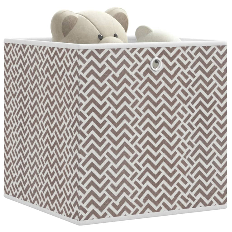 Boîtes de rangement Vidaxl 4 PCS pliables 32x32x32 cm incertain Brown