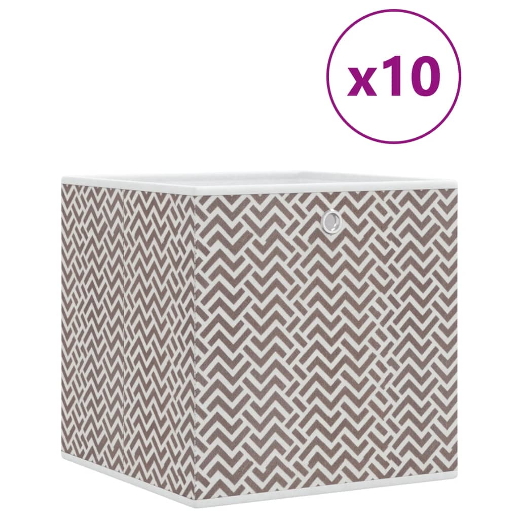 Boîtes de rangement Vidaxl 10 PC