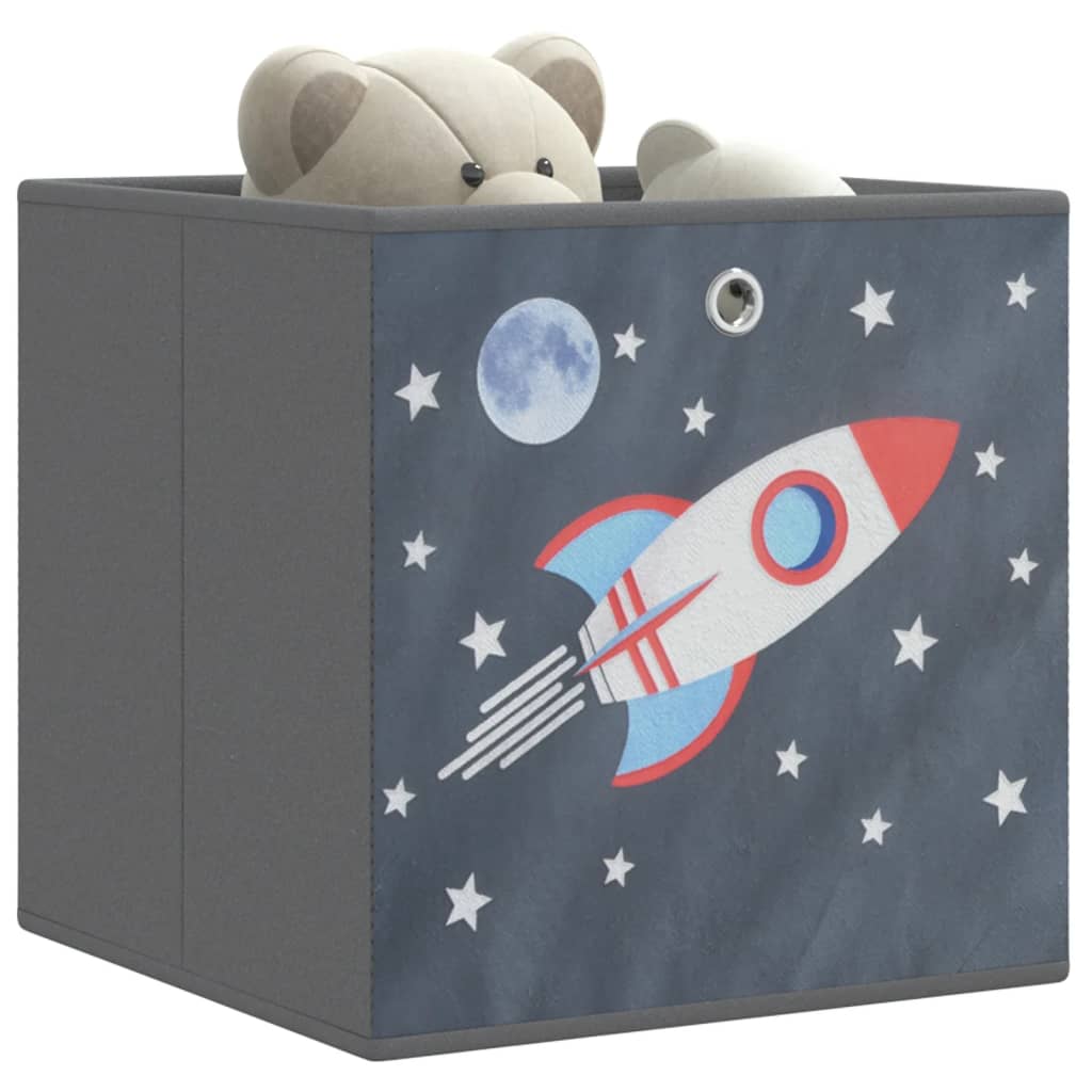 Boîtes de rangement Vidaxl 4 PCS pliables 32x32x32 cm Fabric de tissu