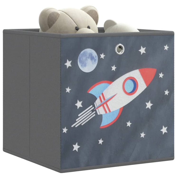 Boîtes de rangement Vidaxl 4 PCS pliables 32x32x32 cm Fabric de tissu