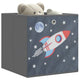 Boîtes de rangement Vidaxl 4 PCS pliables 32x32x32 cm Fabric de tissu