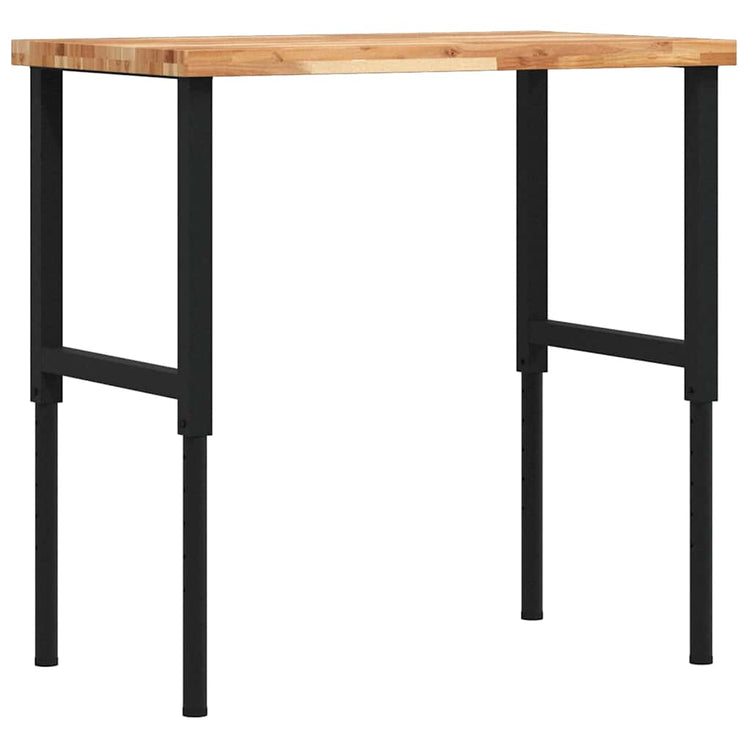 Vidaxx établi rectangulaire 100x60x (73-99,5) cm en bois d'acacia massif