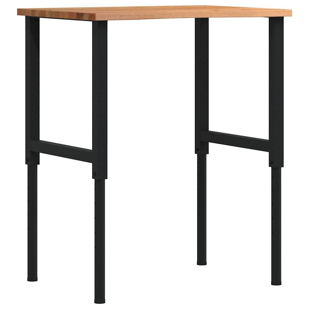 Établi Vidaxx 80x60x (71,5-98) cm chêne brun clair