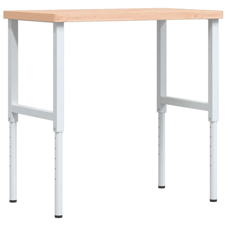 Vidaxx établi rectangulaire 100x60x (73-99,5) cm en bois de hêtre massif